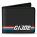 Bi-Fold Wallet - GI JOE Title Logo Stripe Black/Red/White/Blue Bi-Fold Wallets Hasbro   