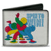 Bi-Fold Wallet - Twister SPIN TO WIN! Group Pose White/Blues/Multi Color Bi-Fold Wallets Hasbro   