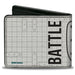Bi-Fold Wallet - Battleship BATTLE READY Grids and Ships White/Blue/Black Bi-Fold Wallets Hasbro   