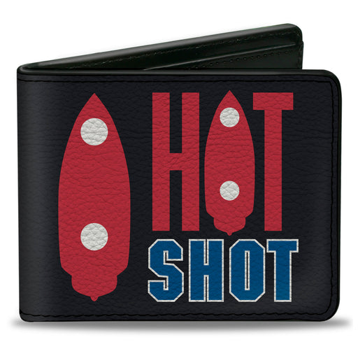 Bi-Fold Wallet - BATTLESHIP HOT SHOT Ships Black/Red/Blue/White Bi-Fold Wallets Hasbro   