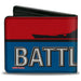 Bi-Fold Wallet - BATTLESHIP Ship Silhouette and Text Red/Blue/Black/White Bi-Fold Wallets Hasbro   