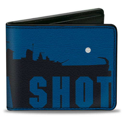 Bi-Fold Wallet - Battleship Silhouette TAKE A SHOT Blues/White Bi-Fold Wallets Hasbro   