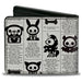 Bi-Fold Wallet - Skelanimals Obituary Announcements White/White Bi-Fold Wallets Hasbro   