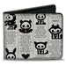 Bi-Fold Wallet - Skelanimals Obituary Announcements White/White Bi-Fold Wallets Hasbro   