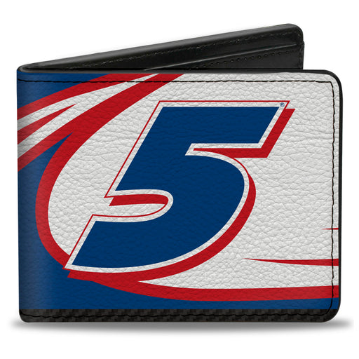 Bi-Fold Wallet - Kyle Larson #5 Racing Logo White/Blue/Red Bi-Fold Wallets Hendrick Motorsports