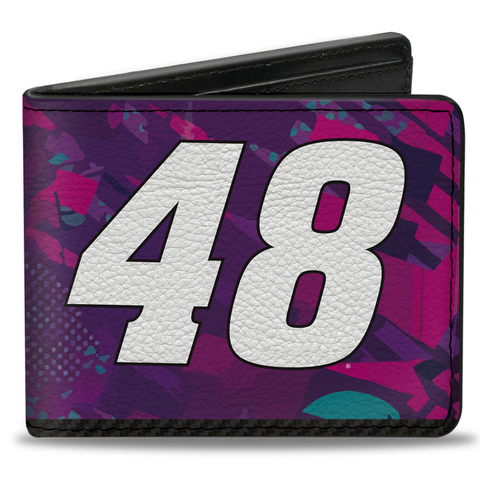 Bi-Fold Wallet - Alex Bowman #48 Racing Logo Blues/Purples/White Bi-Fold Wallets Hendrick Motorsports