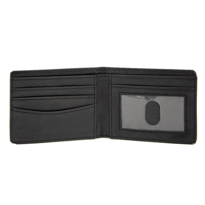 Bi-Fold Wallet - Toyota TRD Logo and TOYOTA RACING DEVELOPMENT Text Stripe Black/Red/Gray Bi-Fold Wallets Toyota