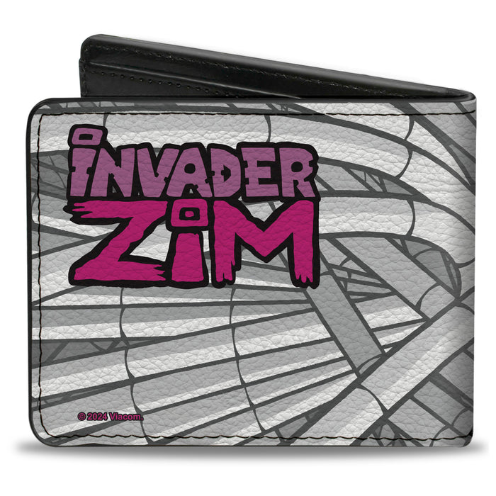 Bi-Fold Wallet - INVADER ZIM GIR with Hood Down Pose Hoses Grays Bi-Fold Wallets Nickelodeon