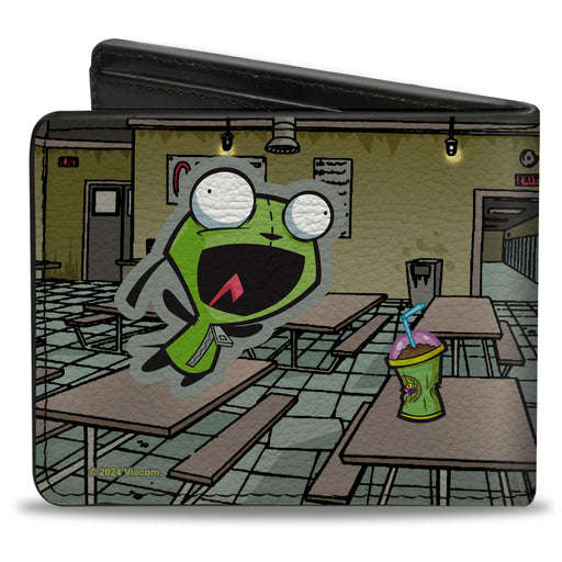 Bi-Fold Wallet - INVADER ZIM GIR Dog Cafeteria Poses and Title Logo Bi-Fold Wallets Nickelodeon