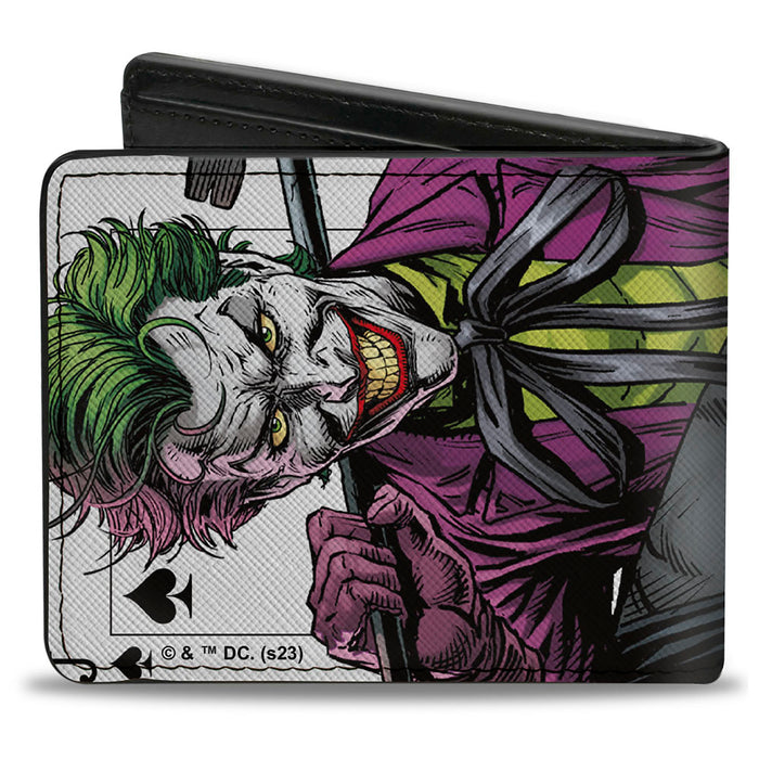 Bi-Fold  Wallet - Batman Versus Joker Three Jokers Spade Card Comic Book Cover Bi-Fold Wallets DC Comics   
