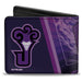 Bi-Fold Wallet - The Joker Hammer Pose and Logo Purples Bi-Fold Wallets DC Comics