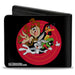 Bi-Fold  Wallet - Looney Tunes 5-Character Bullseye Pose Black Bi-Fold Wallets Looney Tunes   