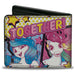 Bi-Fold Wallet - My Little Pony TOGETHER Pony Pop Art Blocks Multi Color Bi-Fold Wallets Hasbro   