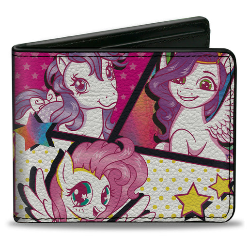 Bi-Fold Wallet - My Little Pony TOGETHER Pony Pop Art Blocks Multi Color Bi-Fold Wallets Hasbro   