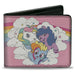 Bi-Fold Wallet - MY LITTLE PONY Three Pony Rainbow Cloud Pose Pinks Bi-Fold Wallets Hasbro   