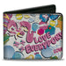 Bi-Fold Wallet - My Little Pony LOVE EVERYPONY Ponies and Icons Collage White/Multi Color Bi-Fold Wallets Hasbro   