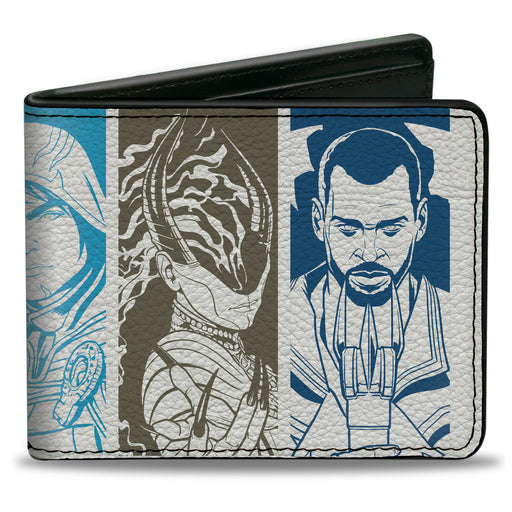 Bi-Fold Wallet - Magic the Gathering Planeswalkers Pose Blocks White/Multi Color Bi-Fold Wallets Wizards of the Coast   