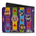 Bi-Fold Wallet - Magic the Gathering Chibi Planeswalkers and Icons Stripe Multi Color Bi-Fold Wallets Wizards of the Coast   