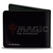 Bi-Fold Wallet - MAGIC THE GATHERING Red Mana Fireball Icon and Title Logo Black/Reds Bi-Fold Wallets Wizards of the Coast   