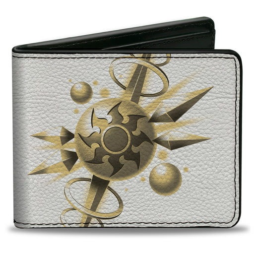 Bi-Fold Wallet - MAGIC THE GATHERING White Mana Sun Icon and Title Logo White/Yellows Bi-Fold Wallets Wizards of the Coast   