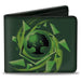 Bi-Fold Wallet - MAGIC THE GATHERING Green Mana Tree Icon and Title Logo Greens Bi-Fold Wallets Wizards of the Coast   