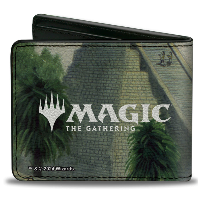 Bi-Fold Wallet - Magic the Gathering Ancestral Recall Pharaoh and Pyramid Card Image Bi-Fold Wallets Wizards of the Coast   