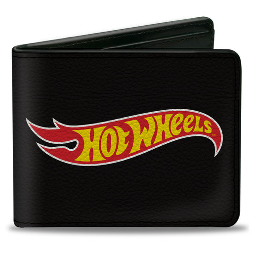 Bi-Fold Wallet - HOT WHEELS Fire Logo Black/Red/Yellow Bi-Fold Wallets Mattel   