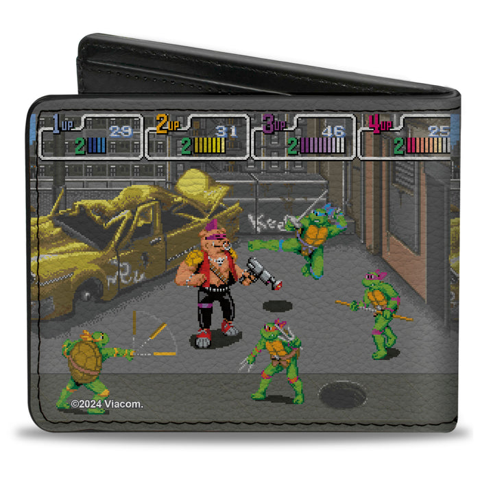 Bi-Fold Wallet - Teenage Mutant Ninja Turtles Battle Bebop Arcade Scene Bi-Fold Wallets Nickelodeon   