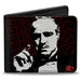 Bi-Fold Wallet - The Godfather Vito Corleone THE DON LOYALTY HONOR FAMILY Black/White/Red Bi-Fold Wallets Paramount Pictures   