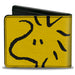 Bi-Fold Wallet - Peanuts Woodstock Face Yellow/Black Bi-Fold Wallets Peanuts Worldwide LLC   