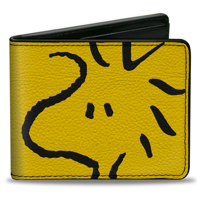 Bi-Fold Wallet - Peanuts Woodstock Face Yellow/Black Bi-Fold Wallets Peanuts Worldwide LLC   