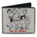 Bi-Fold Wallet - Peanuts Gang THE IN CROWD Group Pose White/Black/Red Bi-Fold Wallets Peanuts Worldwide LLC   