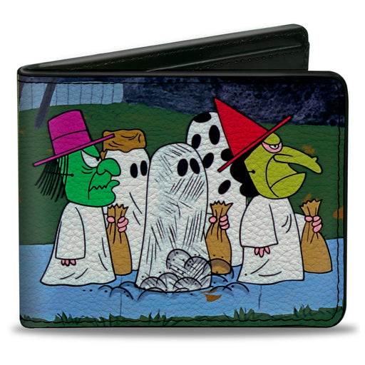 Bi-Fold Wallet - Peanuts Gang Halloween Trick or Treat Group Pose Bi-Fold Wallets Peanuts Worldwide LLC