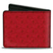Bi-Fold Wallet - Peanuts Snoopy Face and Profile Pose Reds Bi-Fold Wallets Peanuts Worldwide LLC   