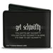 Bi-Fold Wallet - Rick and Morth Rick GET SCHWIFTY Quotes Black/White Bi-Fold Wallets Rick and Morty   