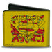 Bi-Fold Wallet - SUPERMAN Shield with Japanese Text Yellow/Red Bi-Fold Wallets DC Comics