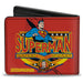 Bi-Fold Wallet - SUPERMAN POWER SPEED Pose Badge Red Bi-Fold Wallets DC Comics