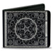 Bi-Fold Wallet - Supernatural Pentagram Mandala Black/White Bi-Fold Wallets Supernatural   