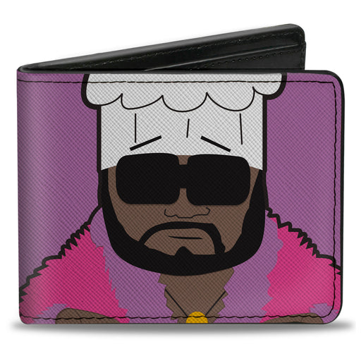 Bi-Fold Wallet - South Park CHEF Pose and Text Purple Bi-Fold Wallets Comedy Central   