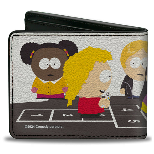 Bi-Fold Wallet - South Park Bebe and Wendy Deep Learning Hopscotch Group Scene Bi-Fold Wallets Comedy Central