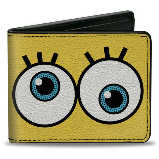 Bi-Fold Wallet - SpongeBob SquarePants Eyes Close-Up Yellow Bi-Fold Wallets Nickelodeon   