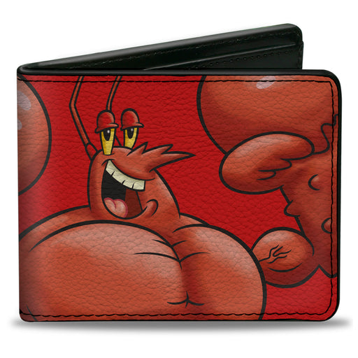 Bi-Fold Wallet - SpongeBob SquarePants Larry the Lobster Flex Pose Red Bi-Fold Wallets Nickelodeon   