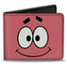 Bi-Fold Wallet - SpongeBob SquarePants Patrick Star TARTAR SAUCE Face Close-Up Pink Bi-Fold Wallets Nickelodeon