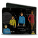 Bi-Fold Wallet - The Original Star Trek Crew Poses and Icons Black/Multi Color Bi-Fold Wallets CBS Studios Inc.   