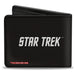 Bi-Fold Wallet - STAR TREK SERVICE SACRIFICE COMPASSION LOVE Badge Icon Black/White/Red Bi-Fold Wallets Star Trek   