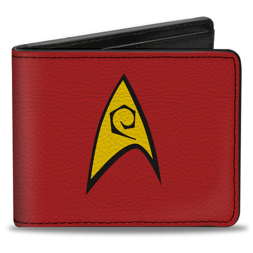 Bi-Fold Wallet - Classic STAR TREK Starfleet Operations Insignia Logo Red/Yellow Bi-Fold Wallets Star Trek   