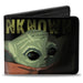 Bi-Fold Wallet - Star Wars The Child Stylized Face UNKNOWN Black Green Bi-Fold Wallets Star Wars