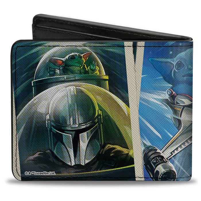Bi-Fold Wallet - Star Wars The Mandalorian and Grogu Pose Blocks Bi-Fold Wallets Star Wars   