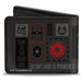 Bi-Fold Wallet - Star Wars Darth Vader Icons and Quotes Charcoal/Black/Reds Bi-Fold Wallets Star Wars   