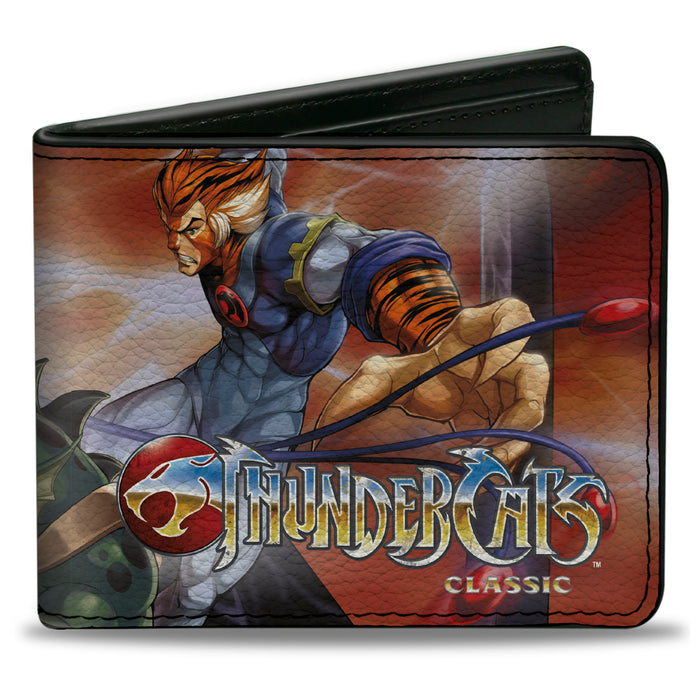 Bi-Fold Wallet - THUNDERCATS Slithe Cheetara Tygra Battle Scene Bi-Fold Wallets ThunderCats